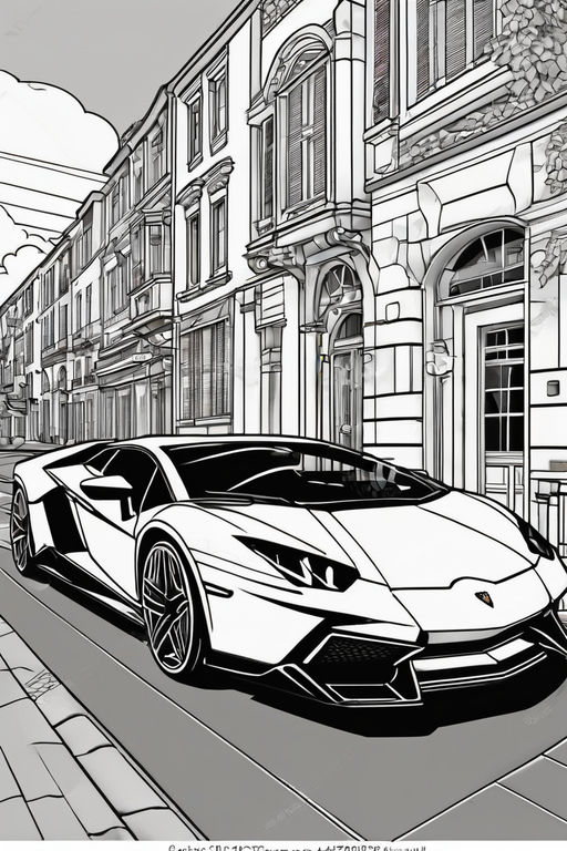 130+ Lamborghini Coloring Pages 87