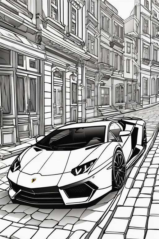 130+ Lamborghini Coloring Pages 88