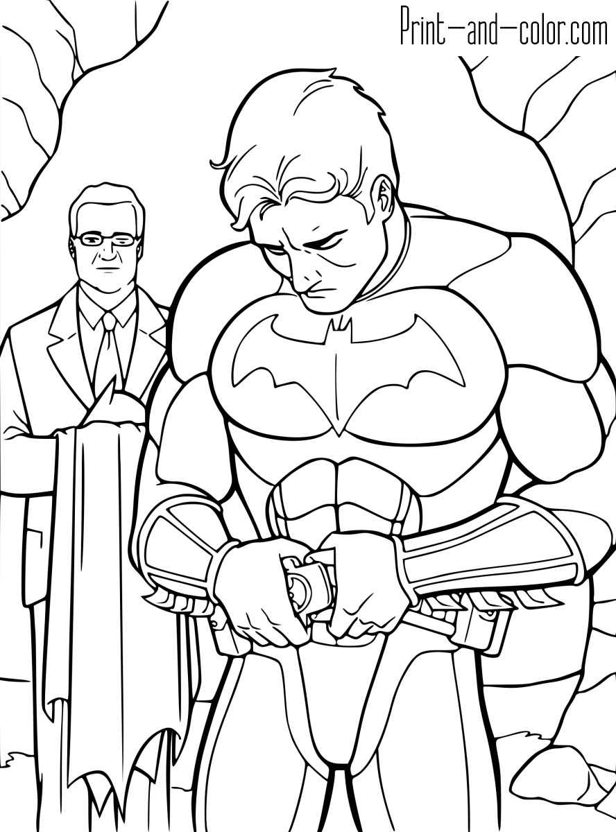 140+ Batman Coloring Pages 110