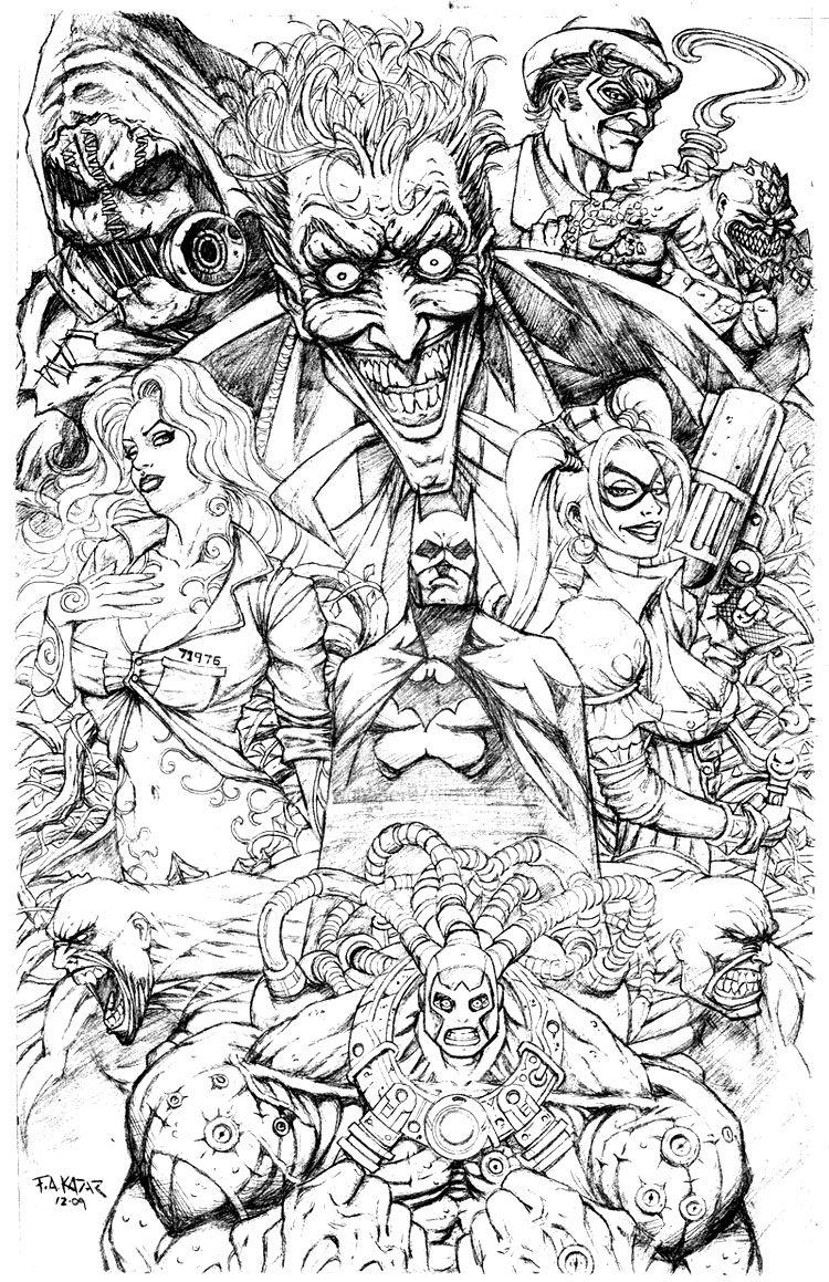 140+ Batman Coloring Pages 144