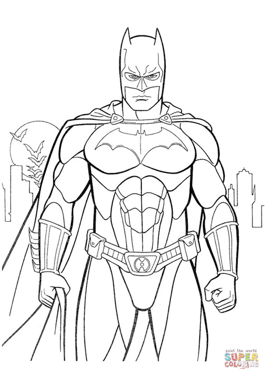 140+ Batman Coloring Pages 19