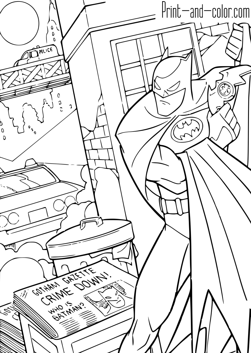 140+ Batman Coloring Pages 25