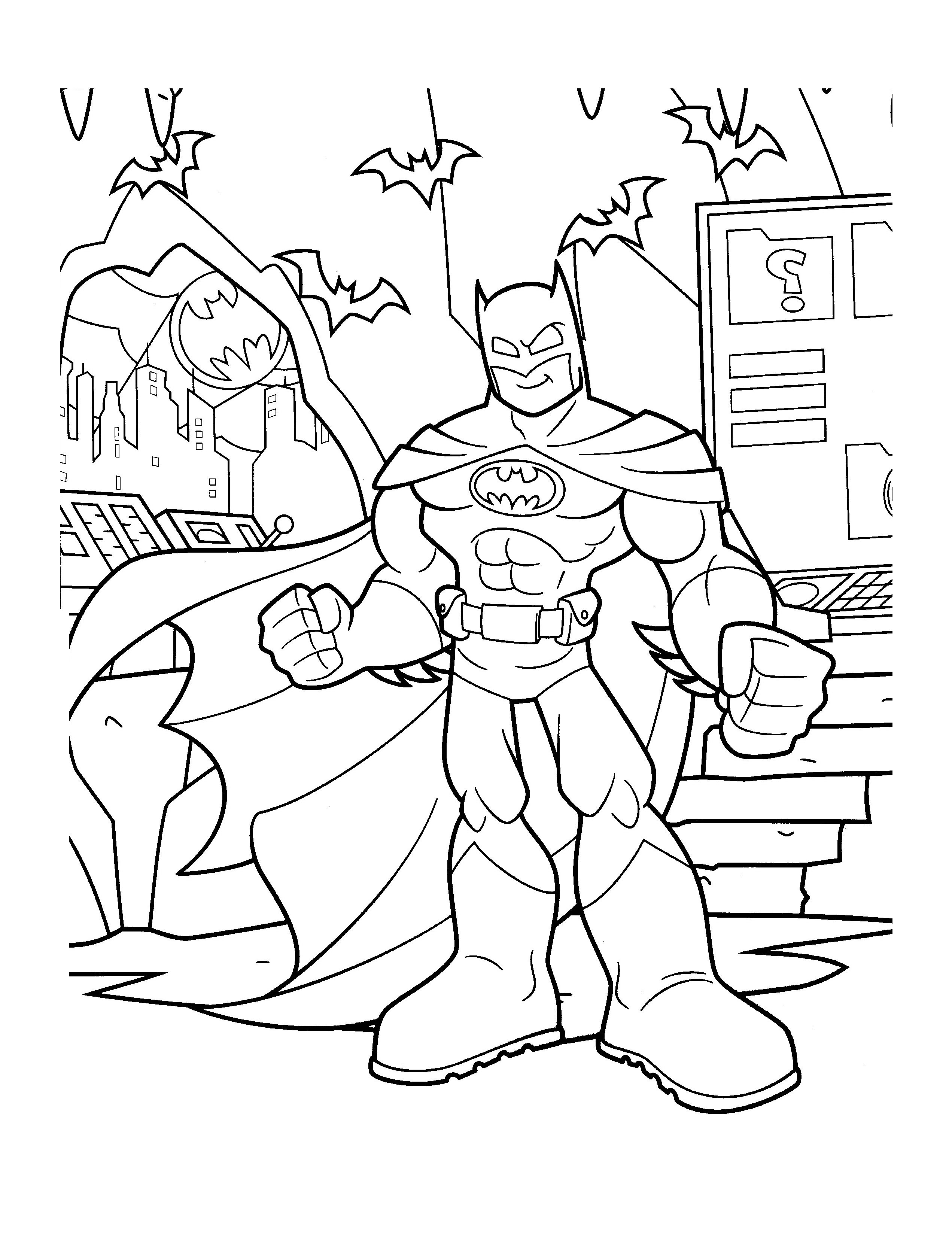 140+ Batman Coloring Pages 36