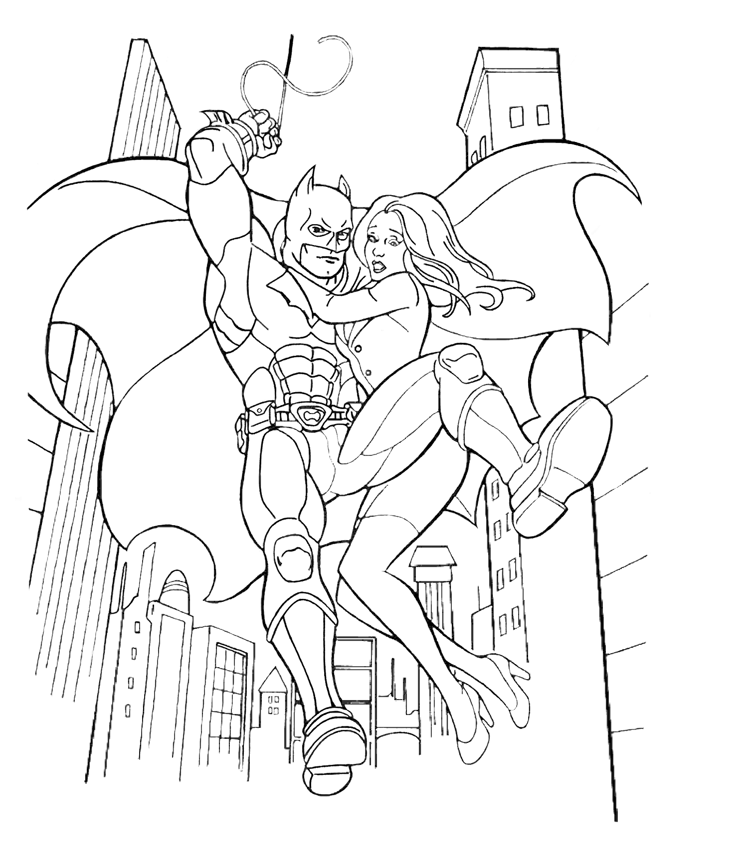 140+ Batman Coloring Pages 45