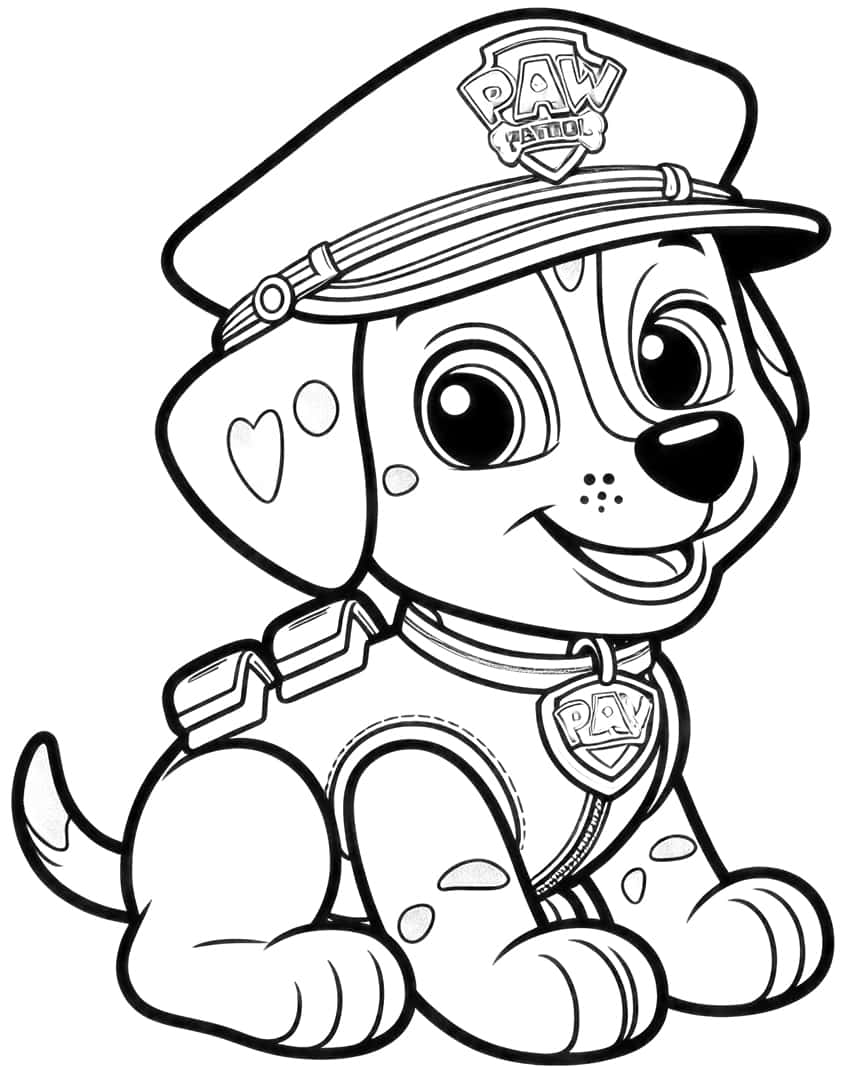 169+ Paw Patrol Coloring Pages FREE Printable 105