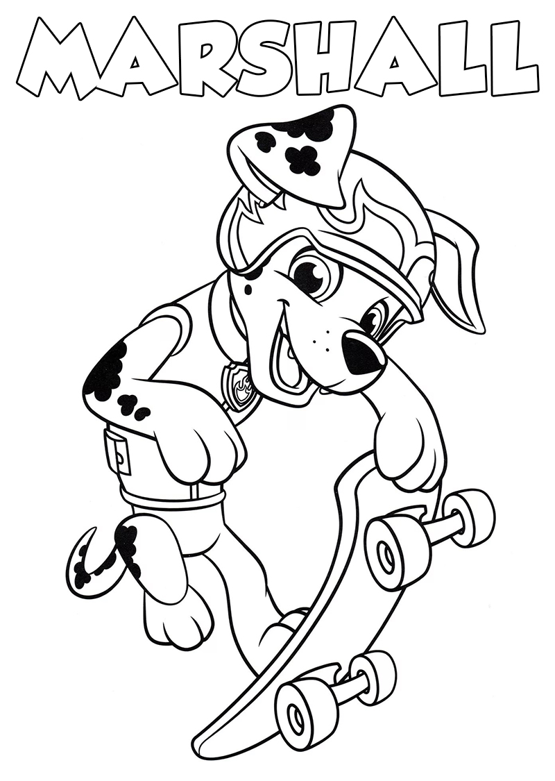 169+ Paw Patrol Coloring Pages FREE Printable 109