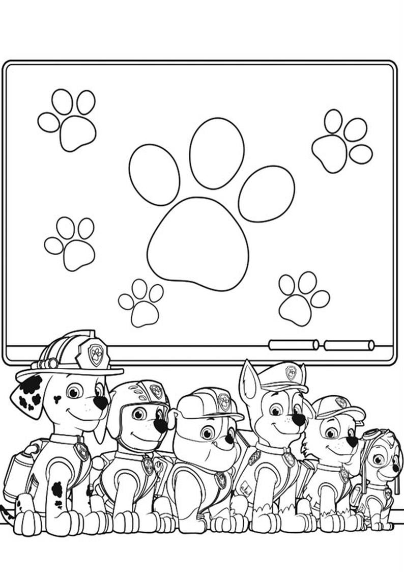 169+ Paw Patrol Coloring Pages FREE Printable 112