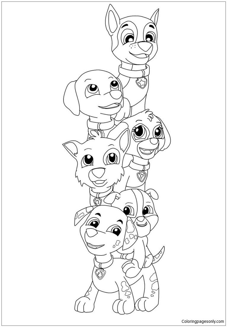 169+ Paw Patrol Coloring Pages FREE Printable 118