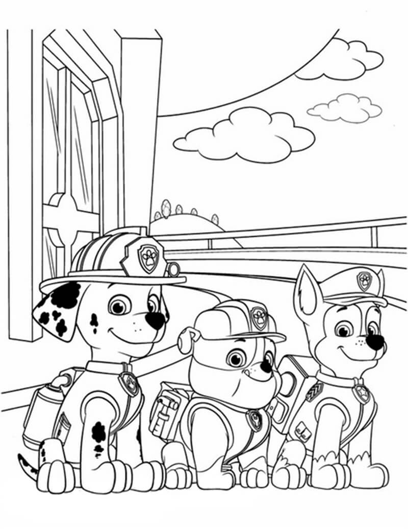 169+ Paw Patrol Coloring Pages FREE Printable 124