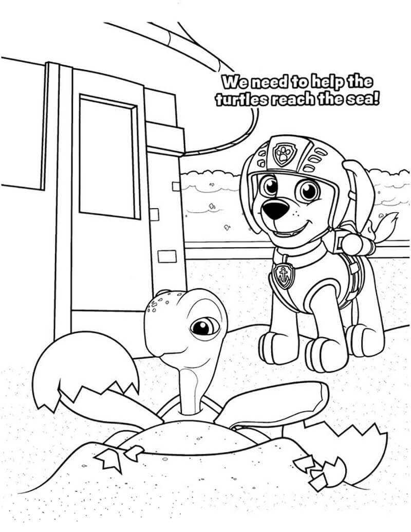 169+ Paw Patrol Coloring Pages FREE Printable 125