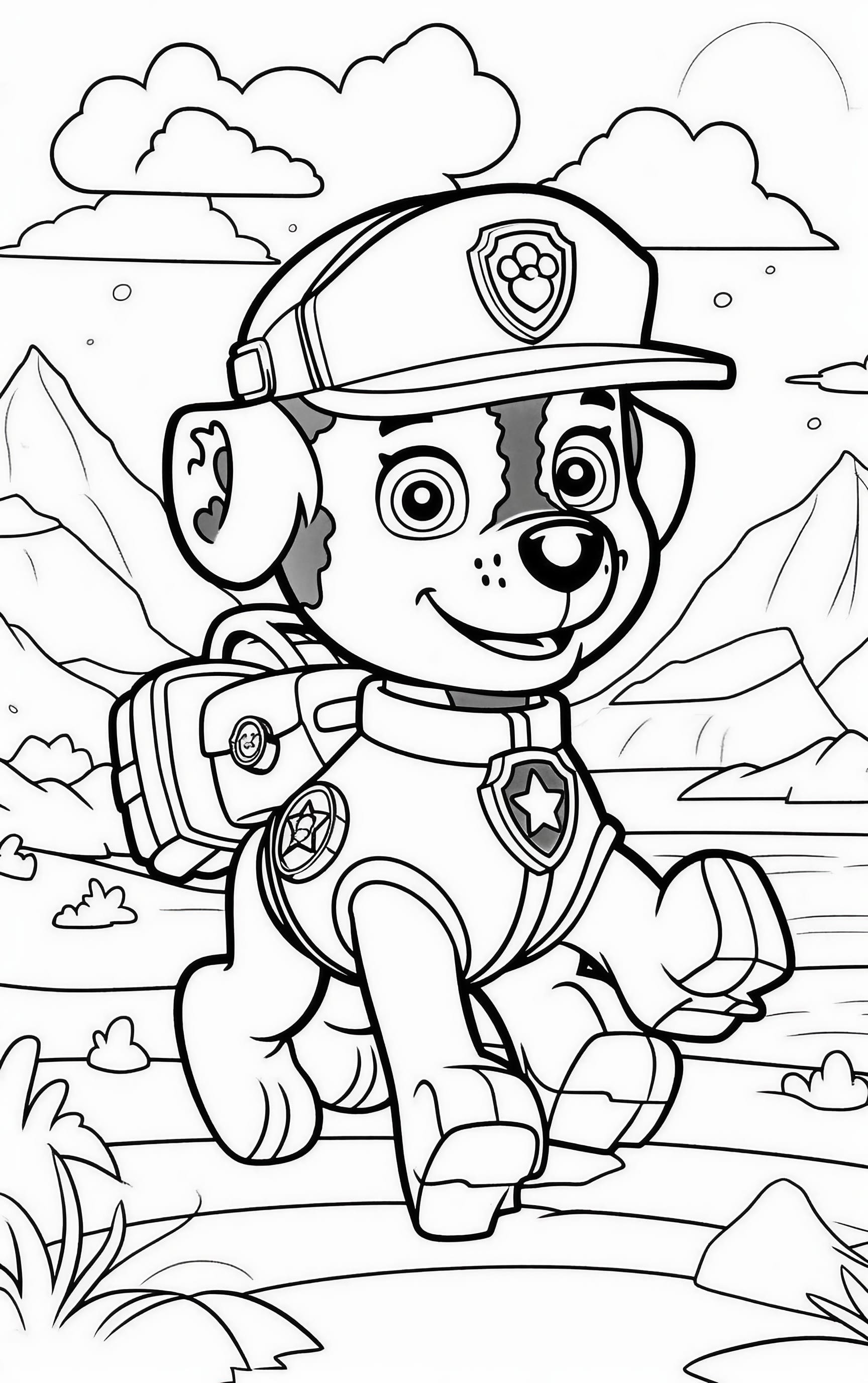 169+ Paw Patrol Coloring Pages FREE Printable 13