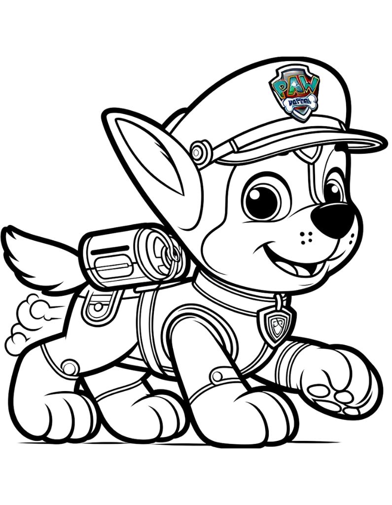 169+ Paw Patrol Coloring Pages FREE Printable 146