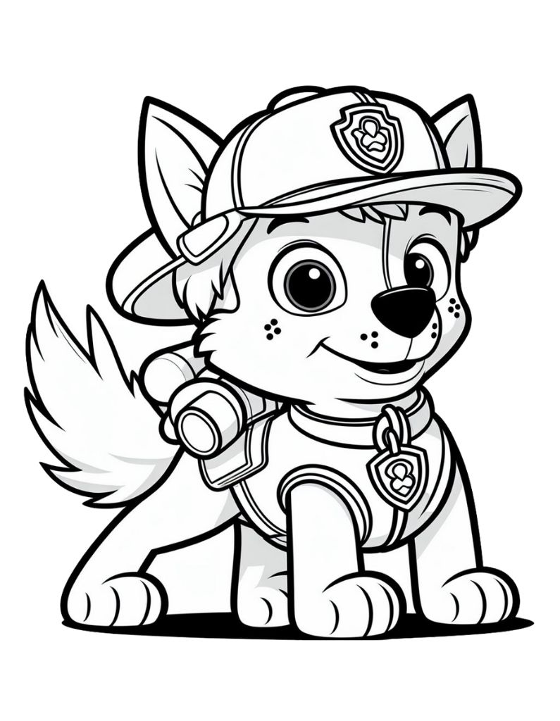 169+ Paw Patrol Coloring Pages FREE Printable 147