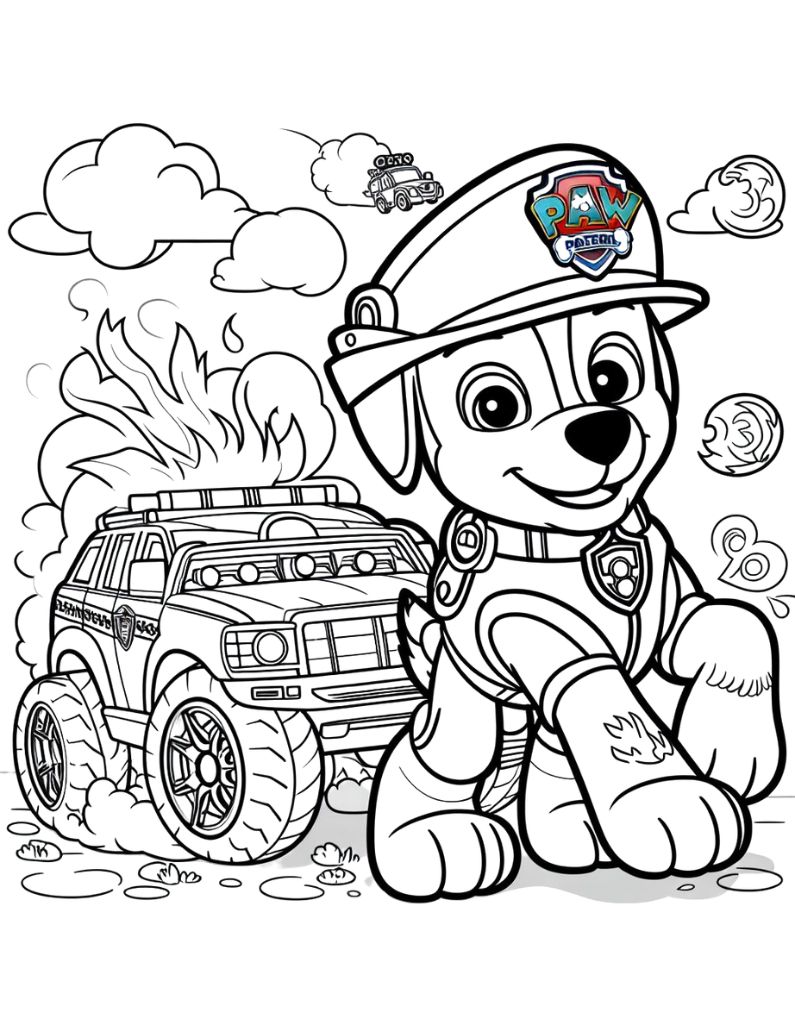 169+ Paw Patrol Coloring Pages FREE Printable 148