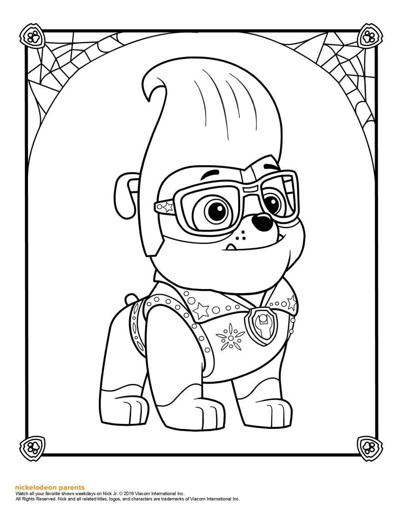 169+ Paw Patrol Coloring Pages FREE Printable 151