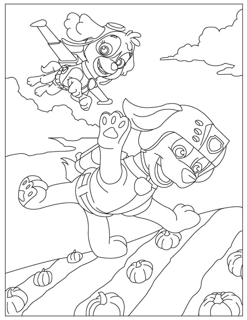 169+ Paw Patrol Coloring Pages FREE Printable 152