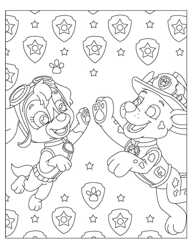 169+ Paw Patrol Coloring Pages FREE Printable 157