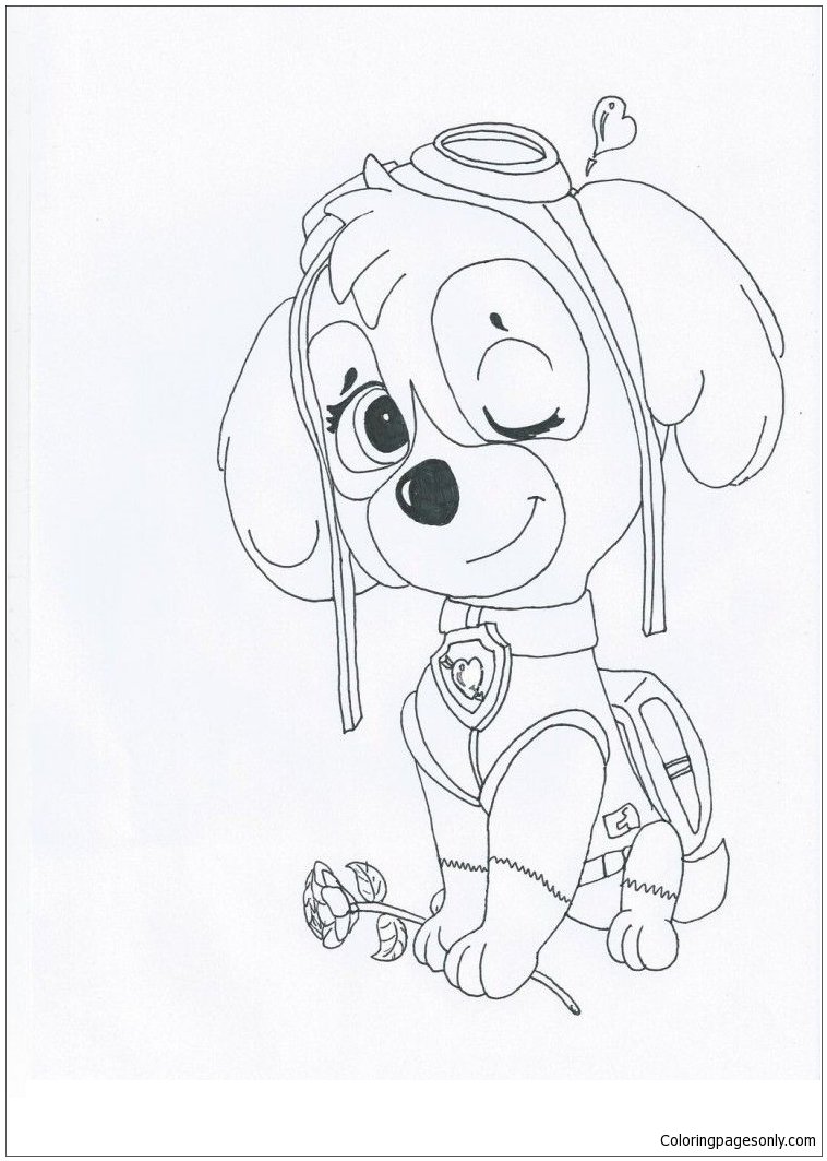 169+ Paw Patrol Coloring Pages FREE Printable 158