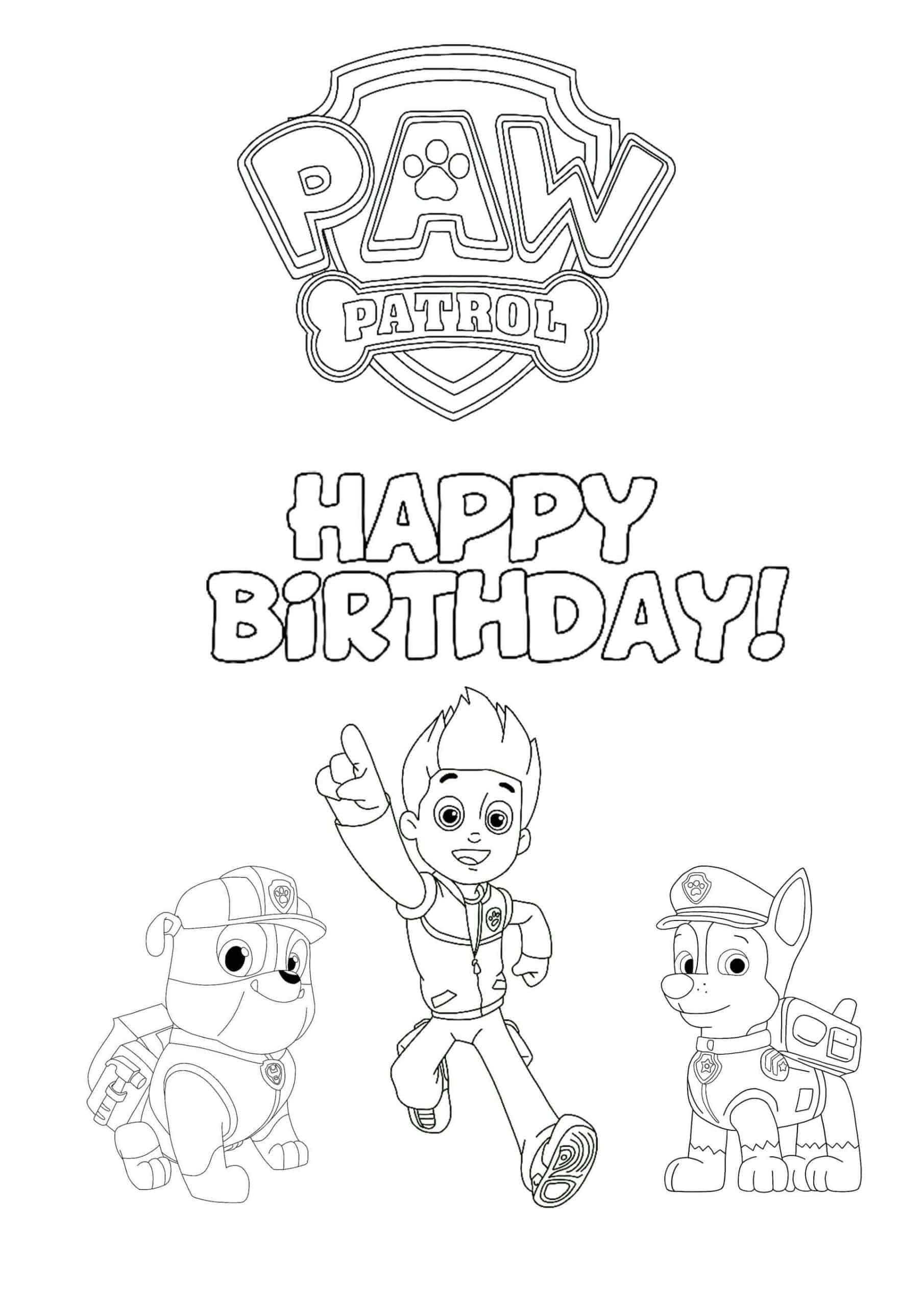 169+ Paw Patrol Coloring Pages FREE Printable 16