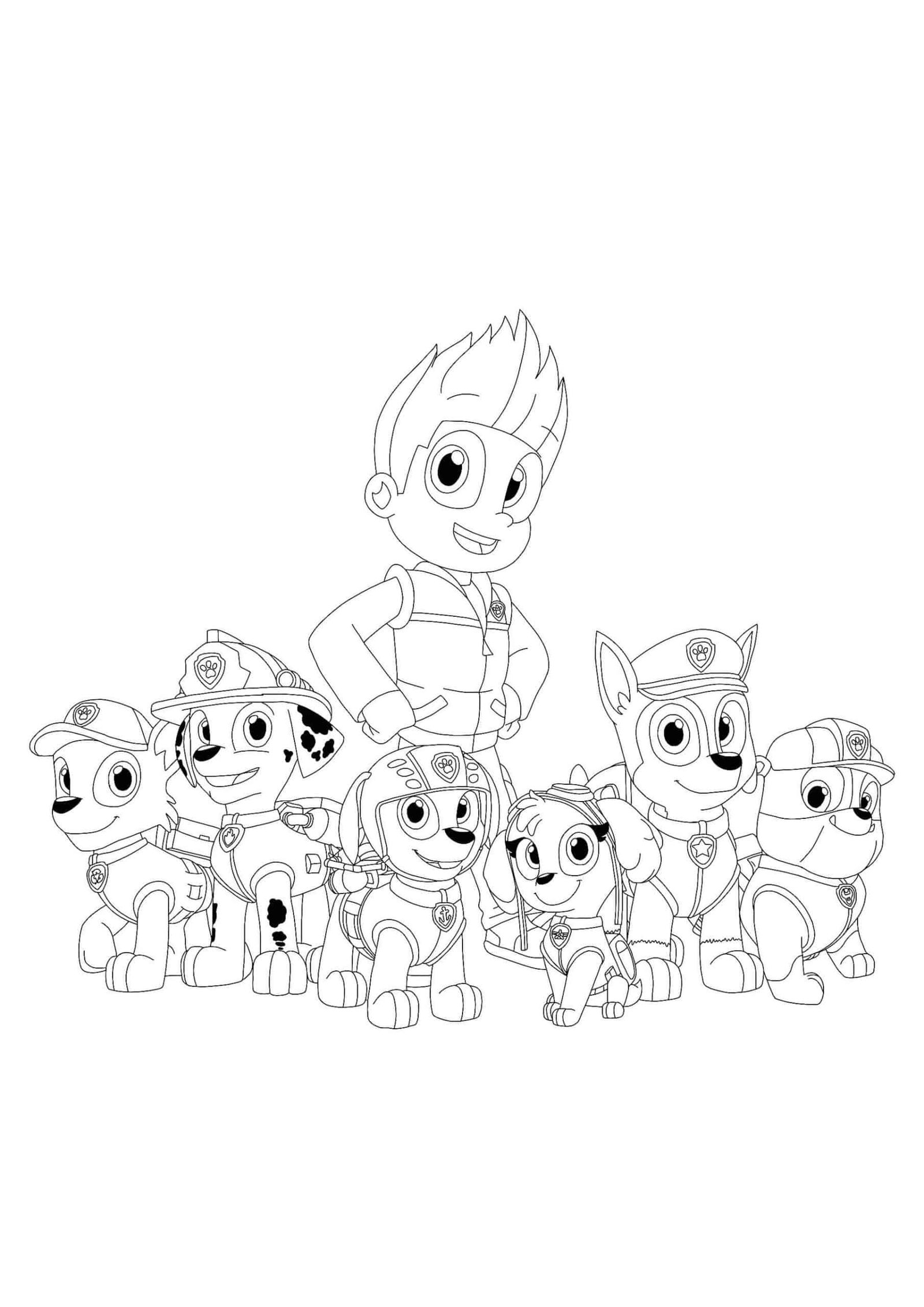 169+ Paw Patrol Coloring Pages FREE Printable 25