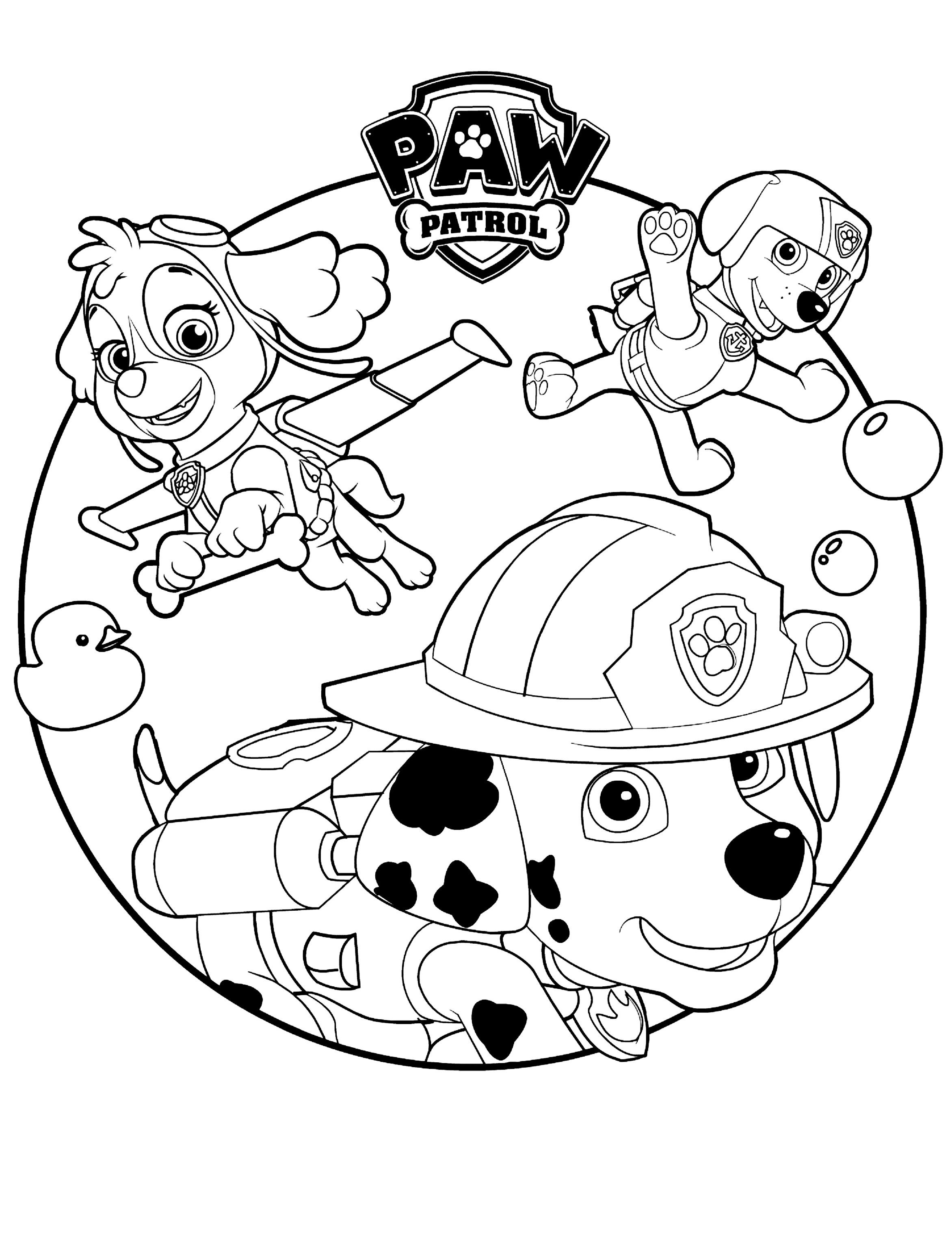 169+ Paw Patrol Coloring Pages FREE Printable 3