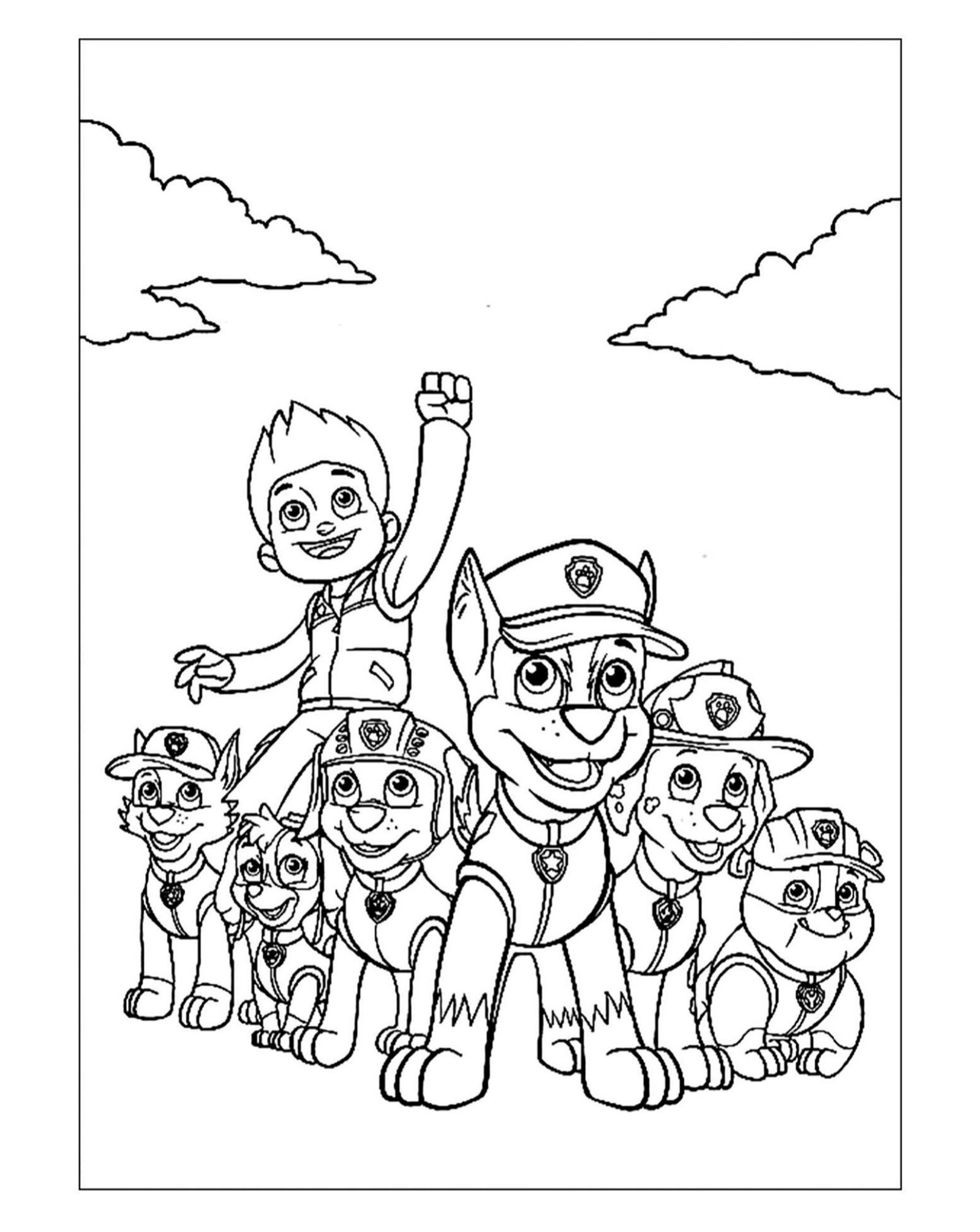 169+ Paw Patrol Coloring Pages FREE Printable 32