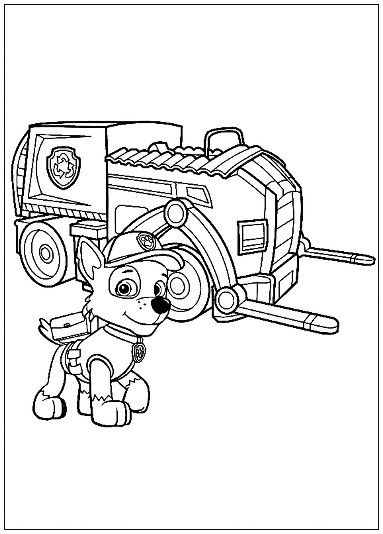 169+ Paw Patrol Coloring Pages FREE Printable 37