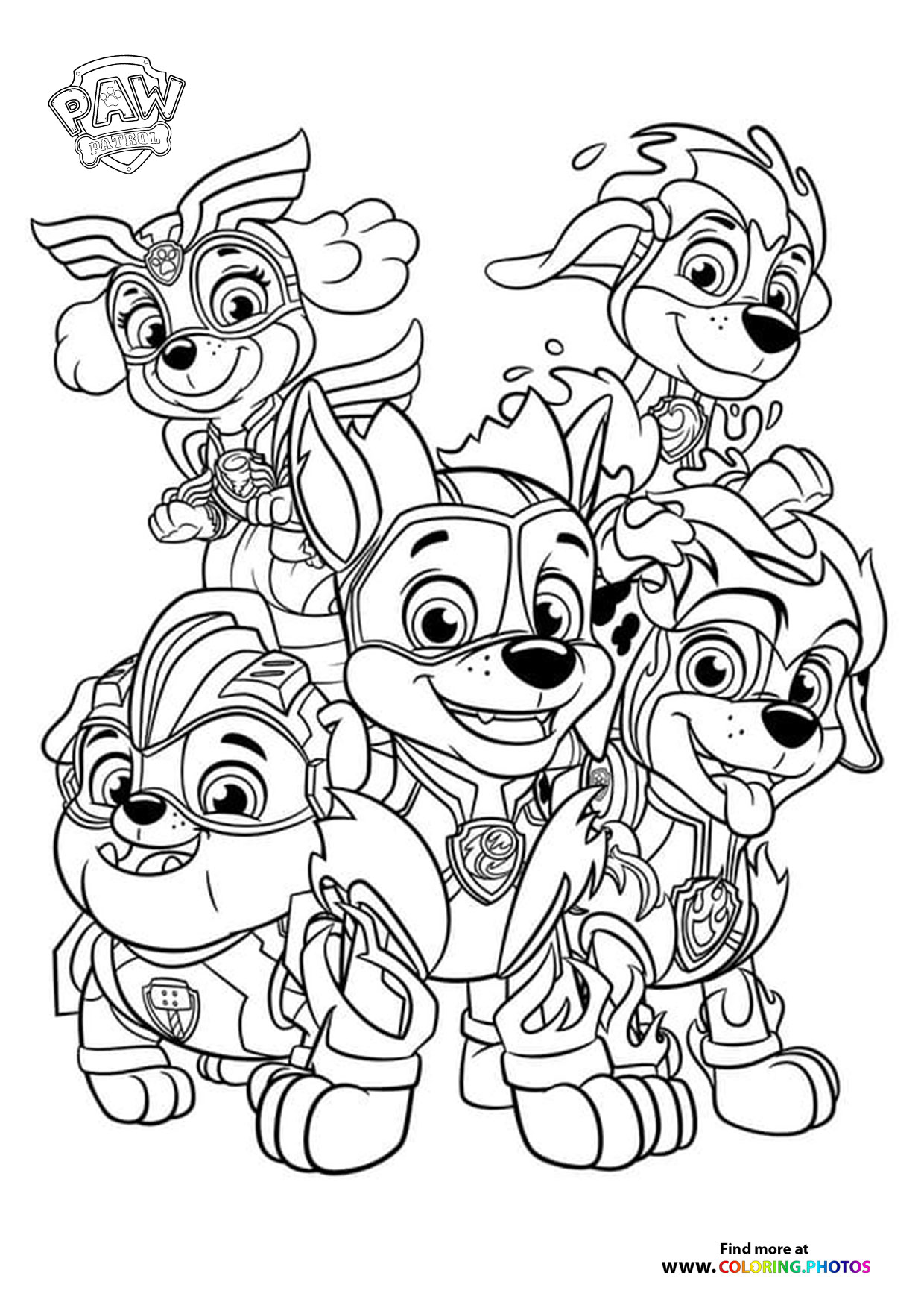 169+ Paw Patrol Coloring Pages FREE Printable 39