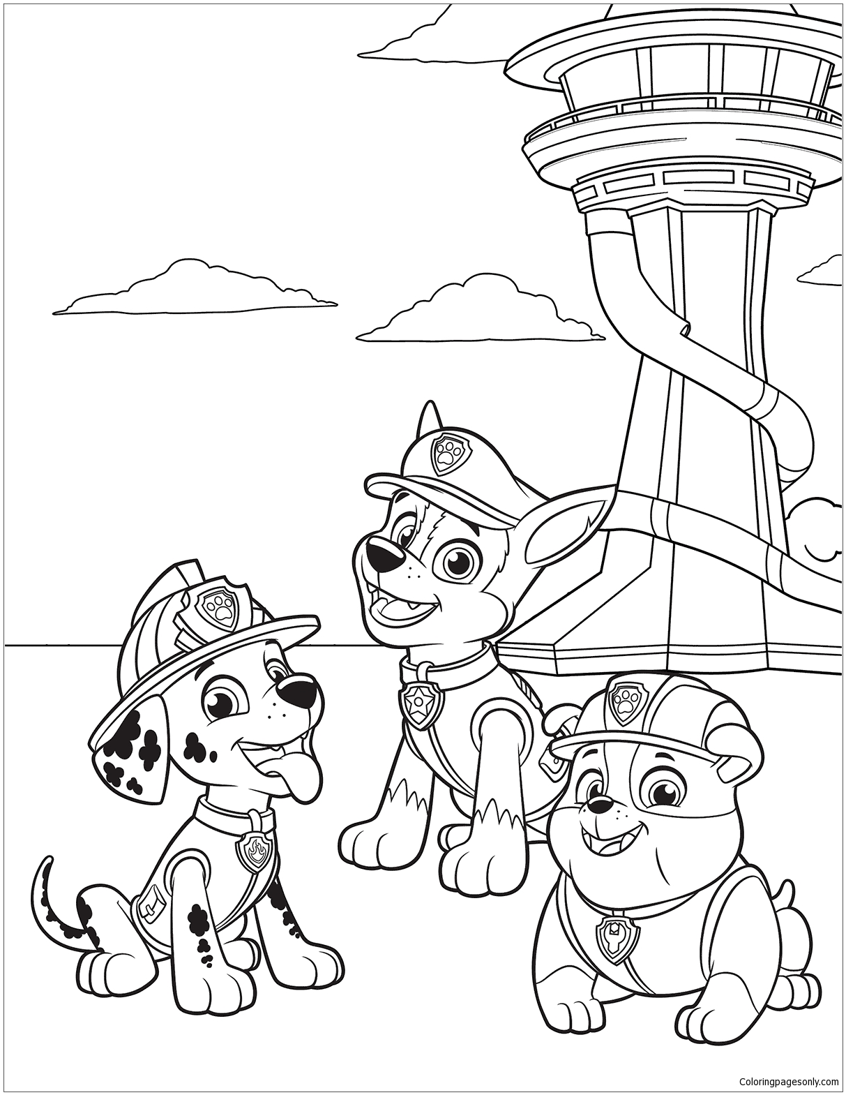 169+ Paw Patrol Coloring Pages FREE Printable 48