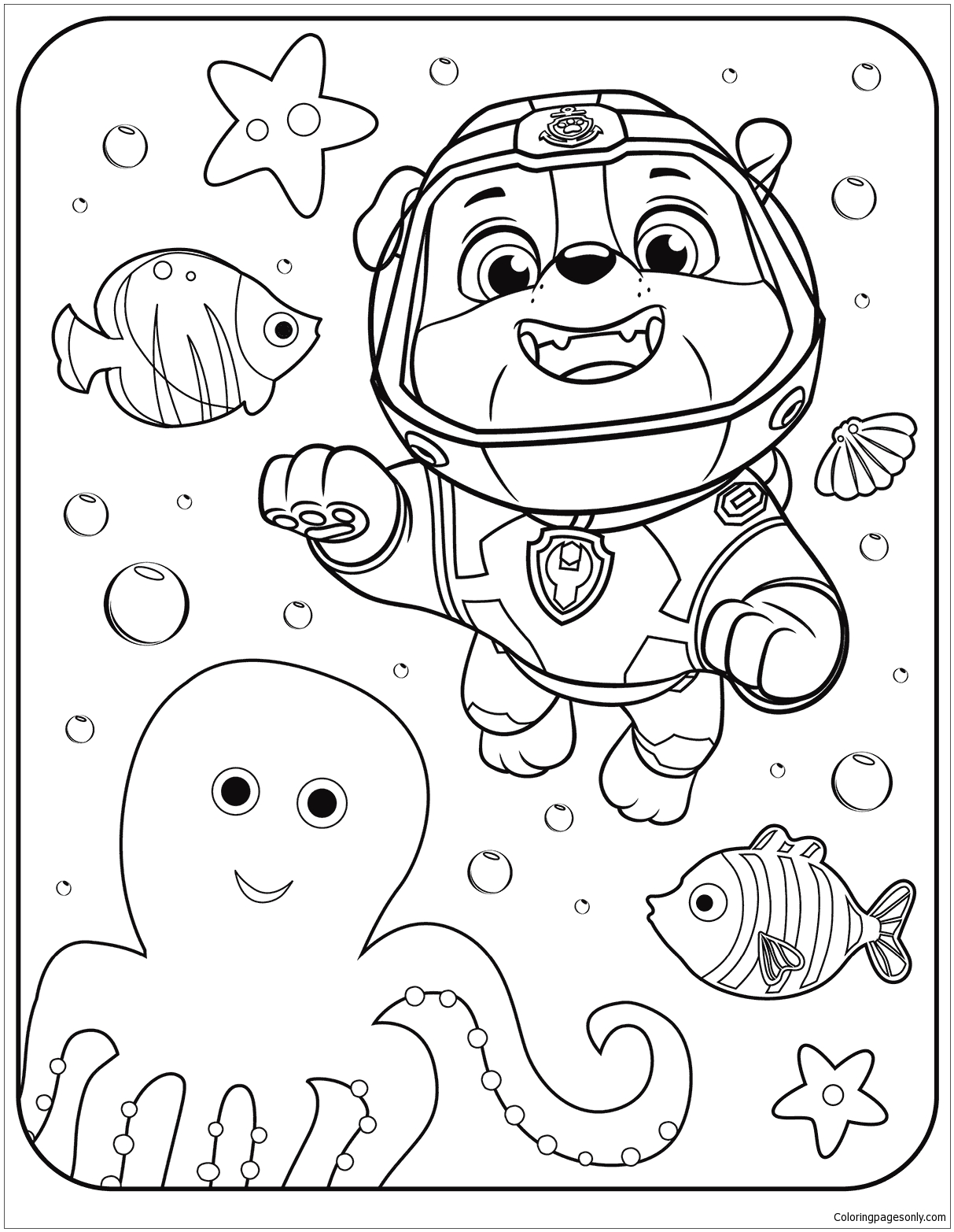 169+ Paw Patrol Coloring Pages FREE Printable 49