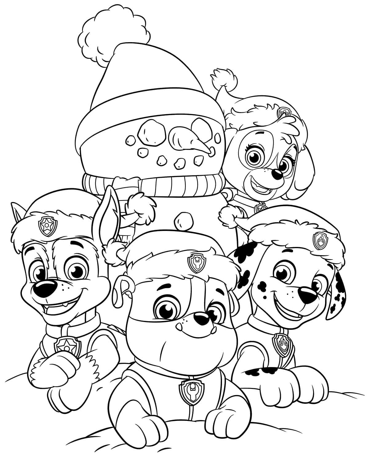 169+ Paw Patrol Coloring Pages FREE Printable 51