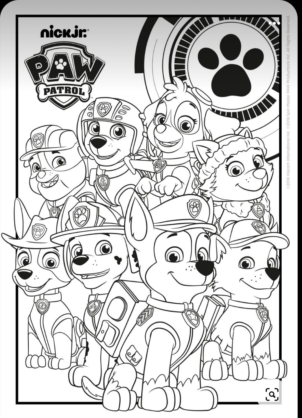 169+ Paw Patrol Coloring Pages FREE Printable 61