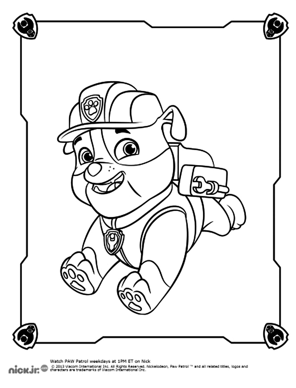 169+ Paw Patrol Coloring Pages FREE Printable 69