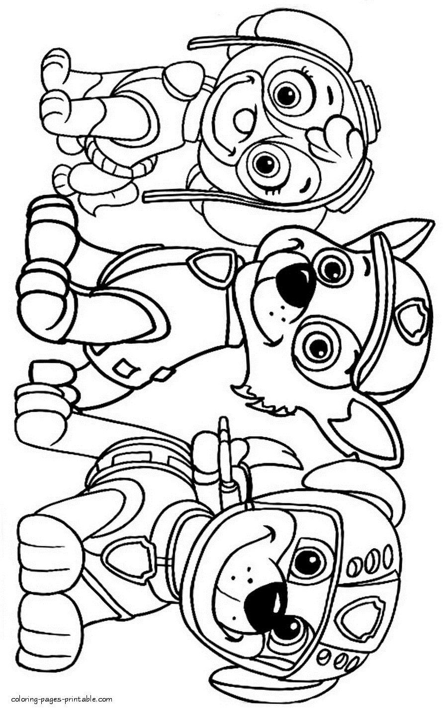 169+ Paw Patrol Coloring Pages FREE Printable 71