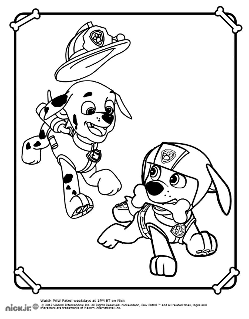 169+ Paw Patrol Coloring Pages FREE Printable 72