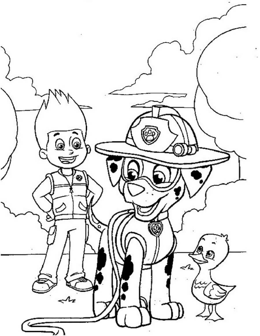 169+ Paw Patrol Coloring Pages FREE Printable 90