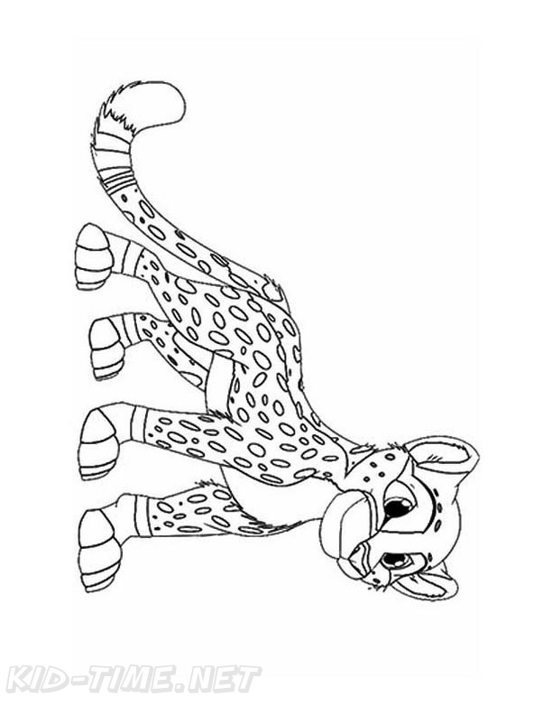 200+ Coloring Page of a Cheetah: Roar with Coloring Excitement 126