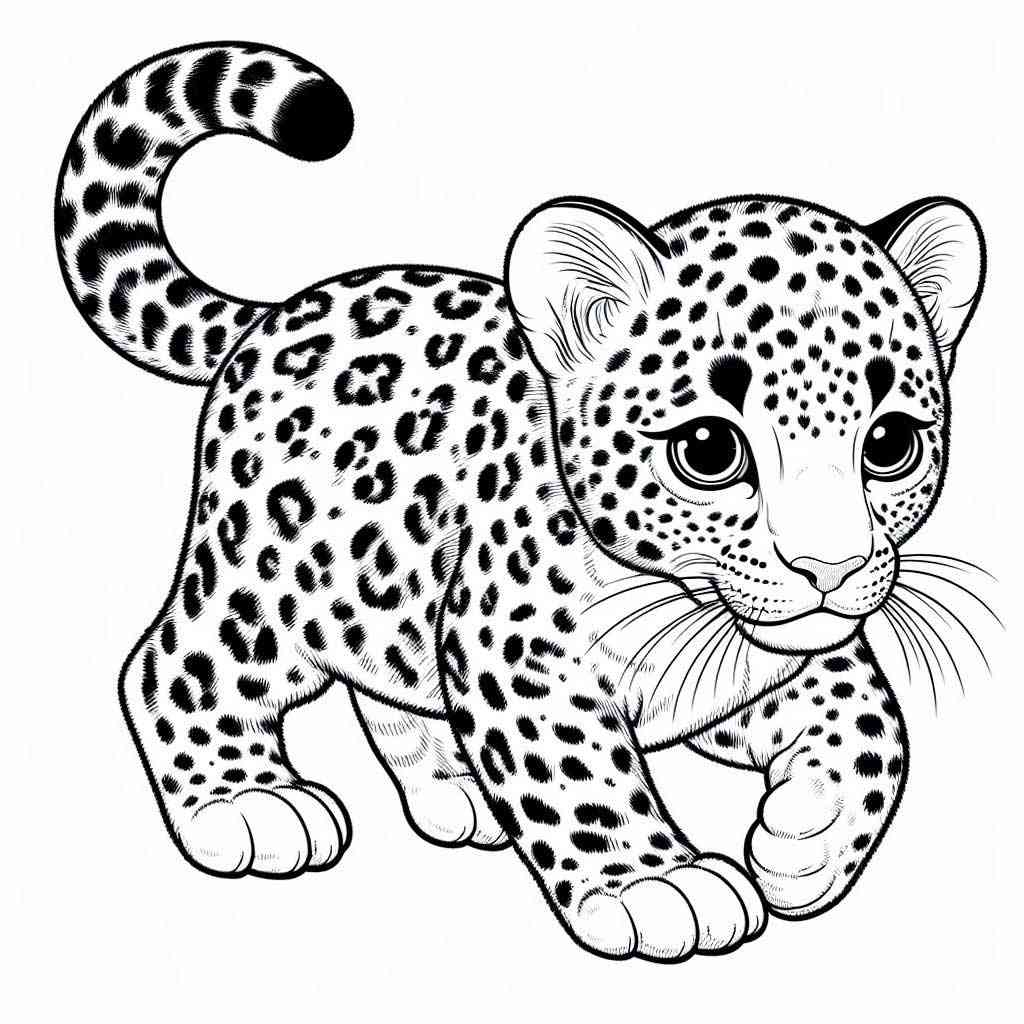 200+ Coloring Page of a Cheetah: Roar with Coloring Excitement 14