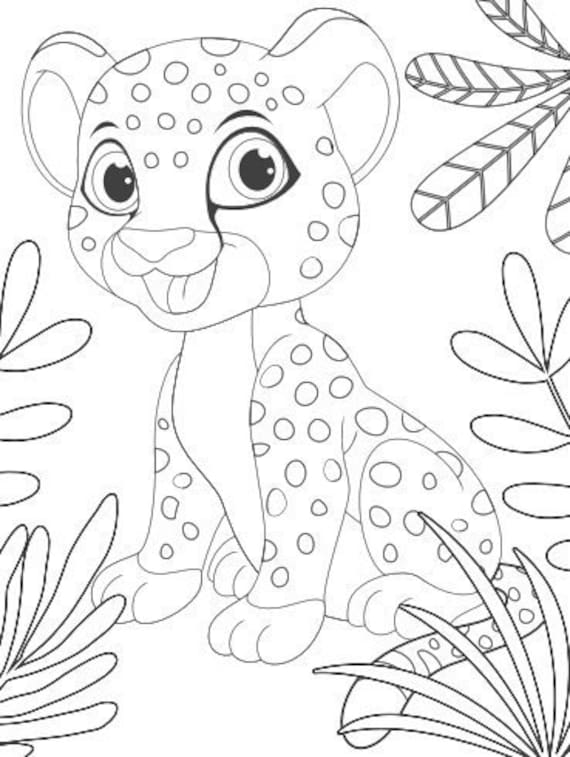 200+ Coloring Page of a Cheetah: Roar with Coloring Excitement 149