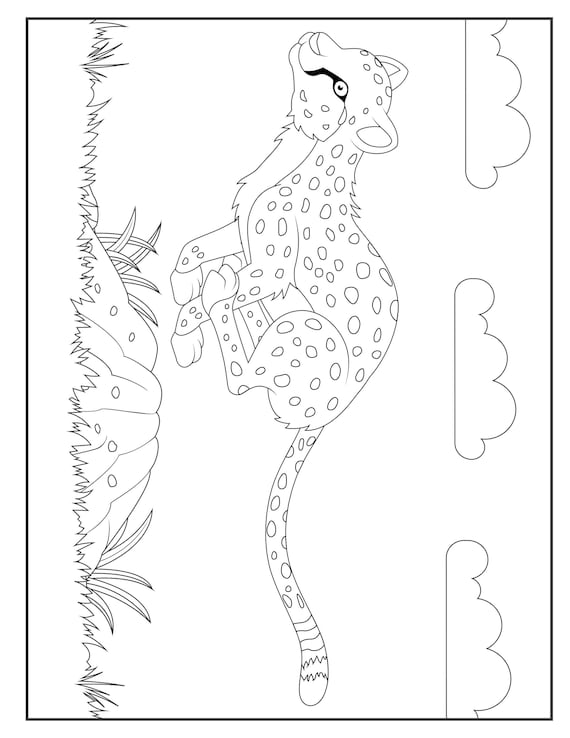 200+ Coloring Page of a Cheetah: Roar with Coloring Excitement 152