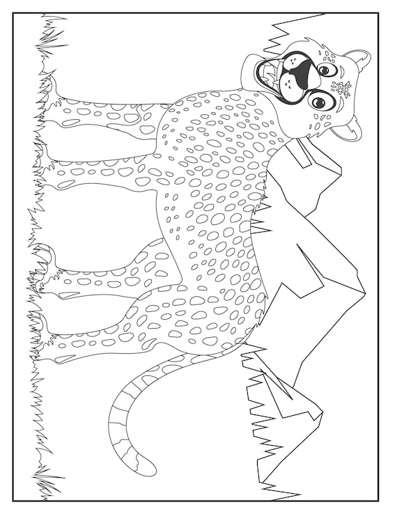 200+ Coloring Page of a Cheetah: Roar with Coloring Excitement 153