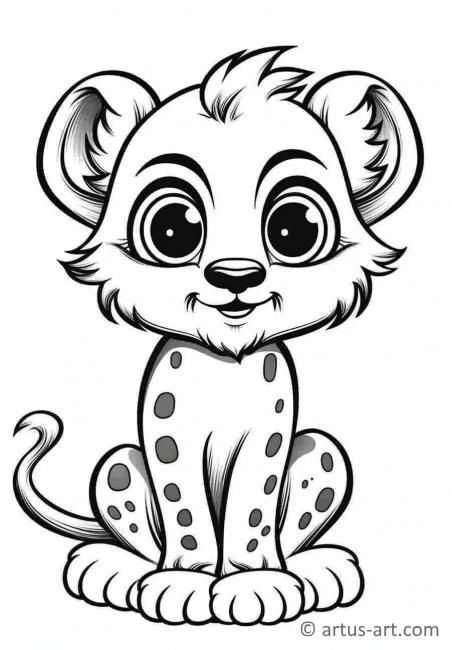 200+ Coloring Page of a Cheetah: Roar with Coloring Excitement 165