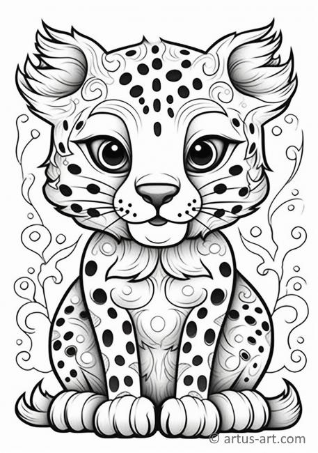 200+ Coloring Page of a Cheetah: Roar with Coloring Excitement 166