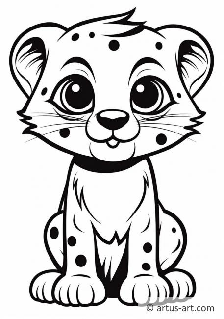 200+ Coloring Page of a Cheetah: Roar with Coloring Excitement 170