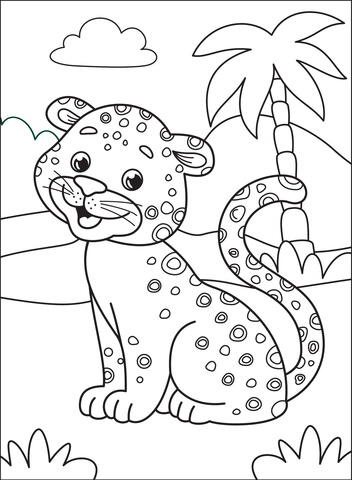 200+ Coloring Page of a Cheetah: Roar with Coloring Excitement 197