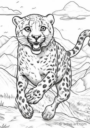 200+ Coloring Page of a Cheetah: Roar with Coloring Excitement 200