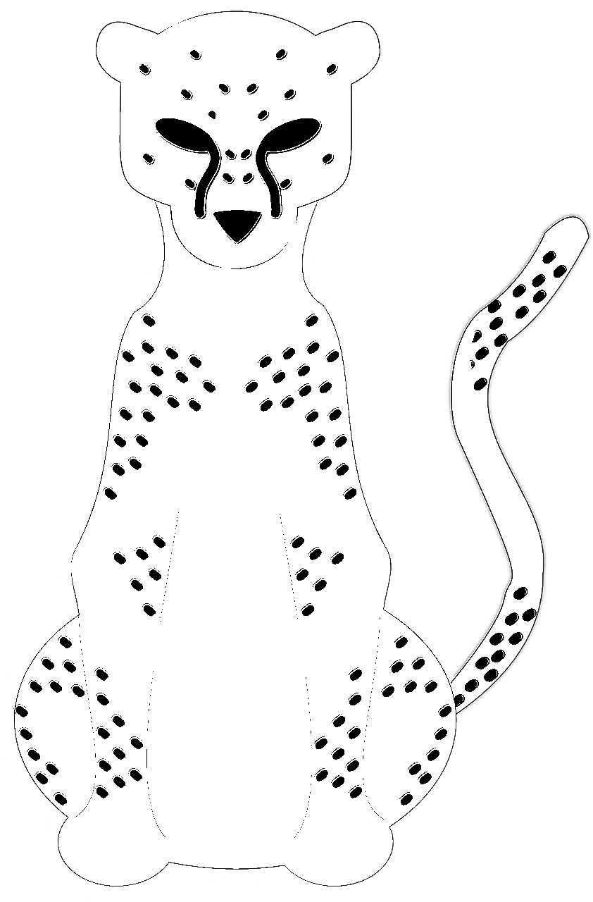 200+ Coloring Page of a Cheetah: Roar with Coloring Excitement 26