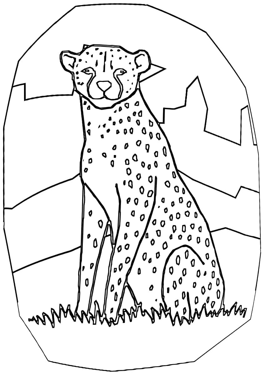 200+ Coloring Page of a Cheetah: Roar with Coloring Excitement 29