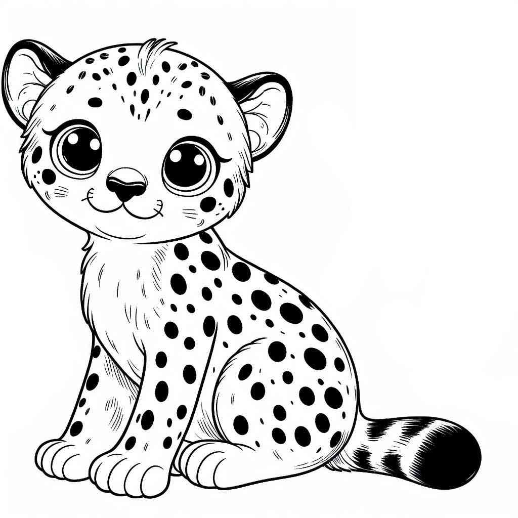 200+ Coloring Page of a Cheetah: Roar with Coloring Excitement 39