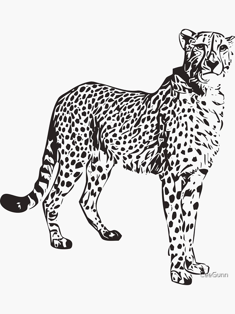 200+ Coloring Page of a Cheetah: Roar with Coloring Excitement 40